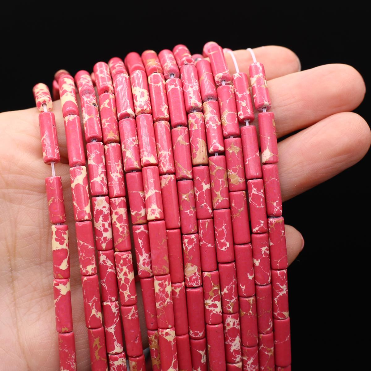 

1 нить бусины из натурального камня длинные цилиндрические кристаллы кварца агата свободные бусины-разделители для изготовления ювелирных изделий DIY ожерелье браслет аксессуары 7x13 мм 1Strand/7x13mm