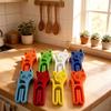10pcs Multi-colored Mixed Pack of Cat-shaped Snack Bags with Sealing Clips Food Bags Packaging Sealing Clips Lightweight