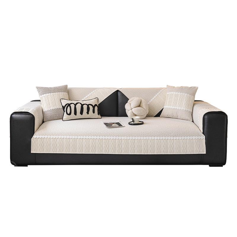 New French Cream Style Sofa Cushion Universal In All Seasons, High-End Light Luxury Non-Slip Sofa Cover Cloth Cover Towel