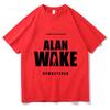 Alan Wake 2 Spiel Druck T-Shirt Baumwolle Kurzarm Damen Herren T-Shirts Streetwear Unisex Locker Freizeit Rundhals Damen T-Shirt Top