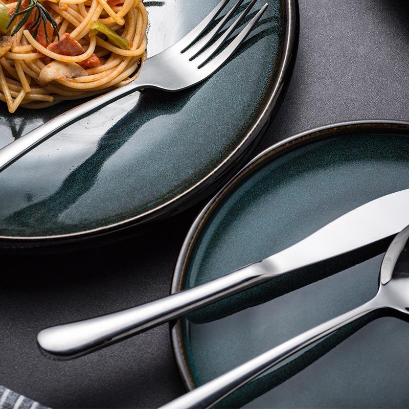 Creative European 304 Stainless Steel Steak Knife, Fork and Spoon Thickened Western Tableware Two-piece Set Steak Knife, Fork and Spoon