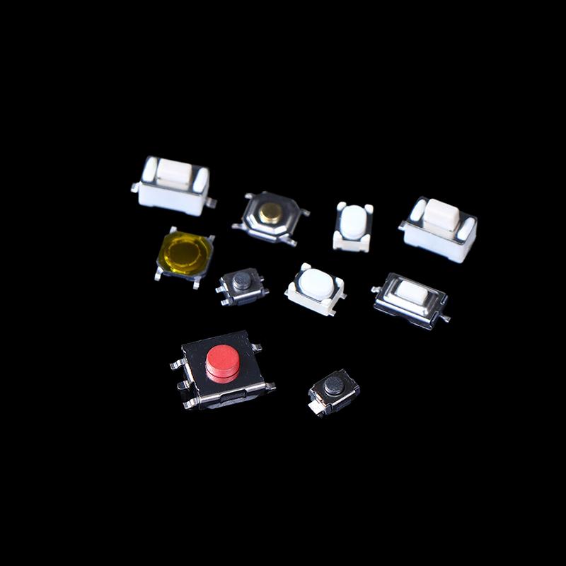 200 Pcs 10 Types Durable Car Remote Control Tablet Actile Push Button Switch Car Keys Button Touch Microswitch With Box