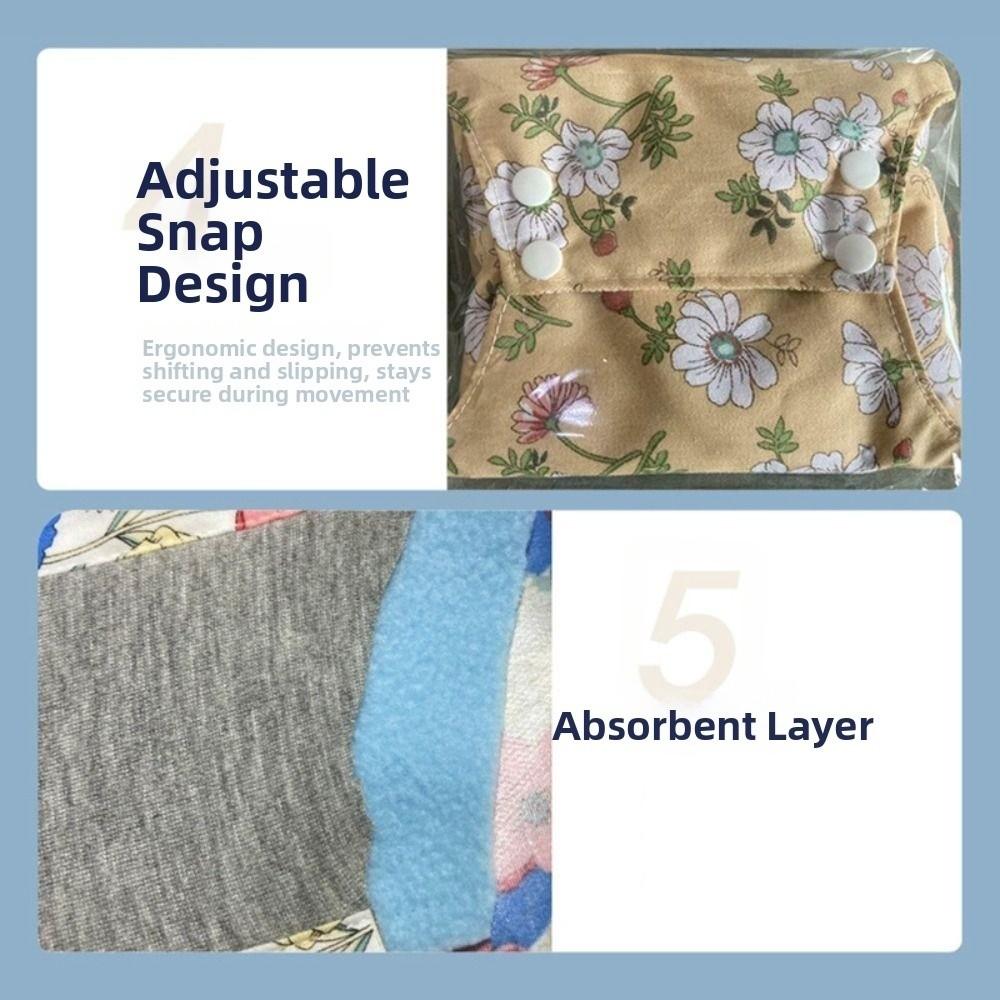 Graphene Reusable Sanitary Pads Leak Proof Menstrual Cloth Pads Nursing Pad for Women  Night