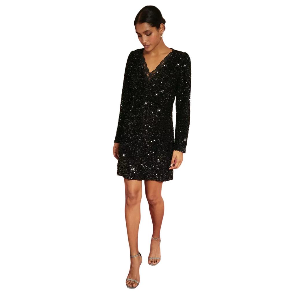 Dorothy Perkins Womens/Ladies Sequin Lace Detail Mini Dress