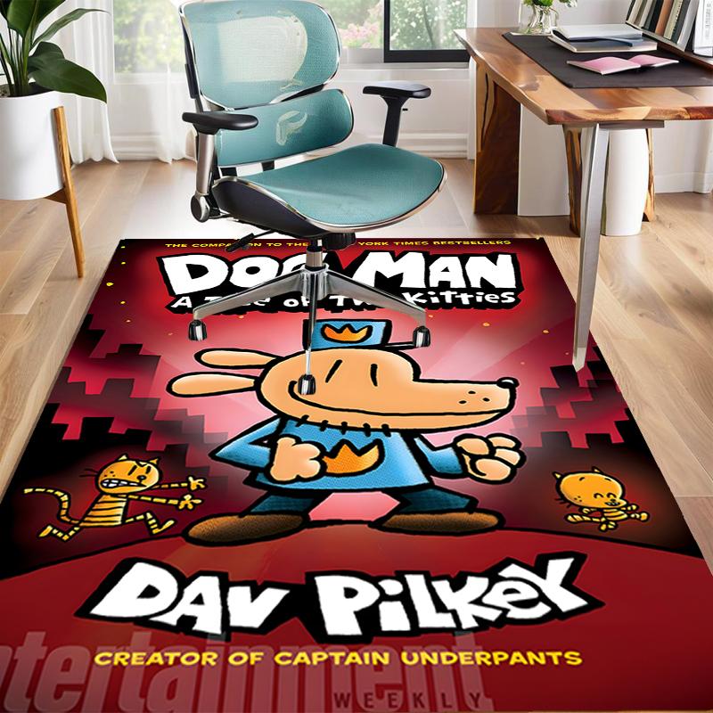 1pc DogMan2 Design Area Rug - Non-Slip, Soft & Cozy Floor Mat for Living Room, Bedroom, Office - Indoor/Outdoor Decorative Carpet