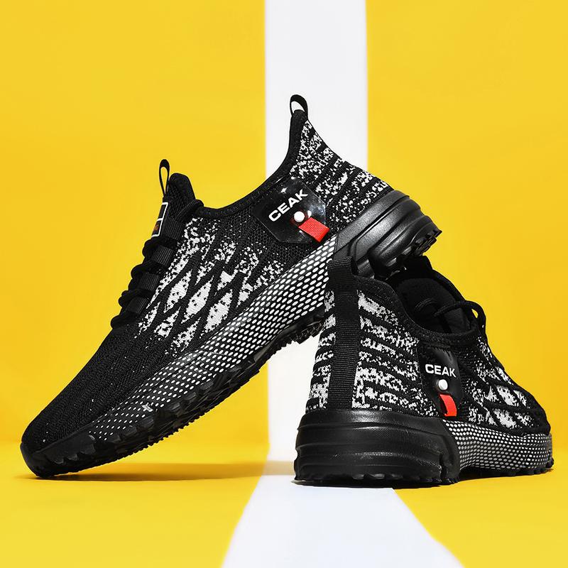 Scarpe da Passeggio da Uomo Taglia Grande Design Retrò Trendy Ammortizzazione Antiscivolo Strada Quotidiano Jogging Leggere Sneaker Casual da Uomo