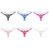Hollow Open Crotch Lace Pearl Panties Low Waist Thin Belt Thong  Valentine's Day Gift