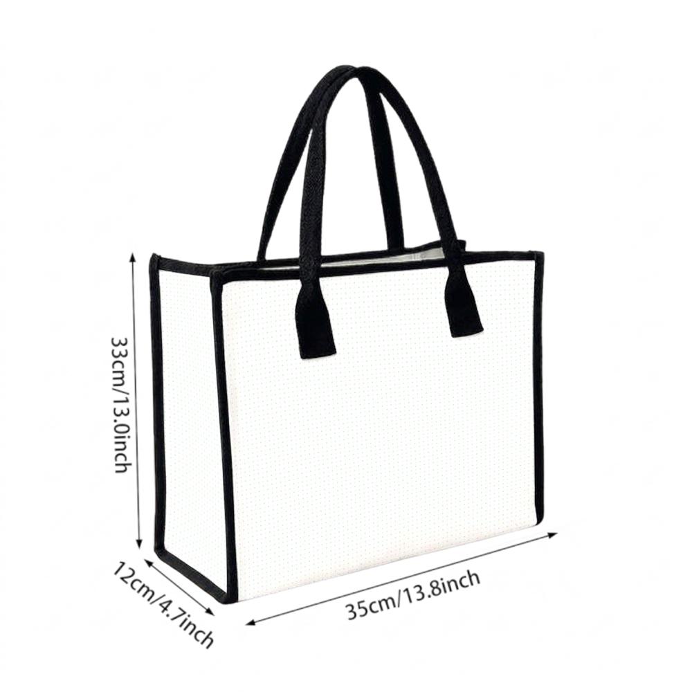 Minimalist Canvas Tote Bag Fashion Casual Daily Handbag for Outdoor Shopping Travel