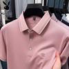 PLAYBOY Men's Ice Silk Short Sleeve Polo Shirt