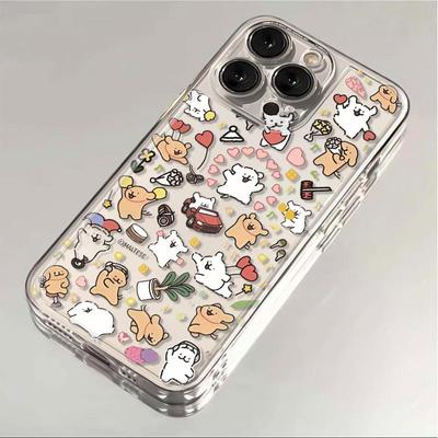 Cartoon Dog Anti-Drop Soft Case for iPhone 11/12/16/Xr – Full Coverage 17 Pro Max Compatible