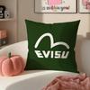 Fashion Clothing Brand EEvisu Cushion Cover Pillowcase Short Plush Invisible zipper Room Sofa Cushion Cover