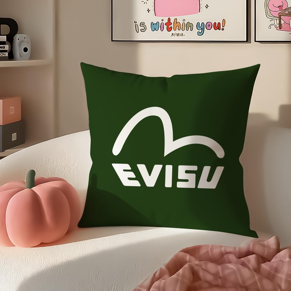 Fashion Clothing Brand EEvisu Cushion Cover Pillowcase Short Plush Invisible zipper Room Sofa Cushion Cover