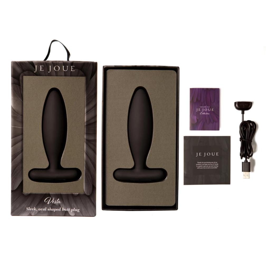 Je Joue - Vesta Butt Plug With Remote Control Black