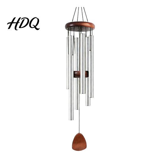 Clear Sound Wind Chime Metal with 6 Aluminum Tubes Garden Hanging Chimes