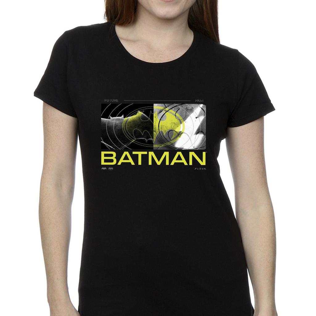 DC Comics Womens/Ladies The Flash Batman Future To Past Cotton T-Shirt