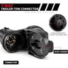 7 Pin Trailer Wiring Harness Kit, Trailer Tow Hitch Wiring Harness Plug Connector Kit, Truck Plug for Ford F-150 F-250 F-350 GM Chevy Dodge Ram,7