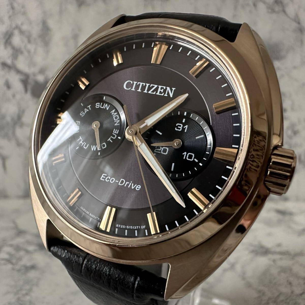 Хорошее состояние CITIZEN BU4013-07H Золотой x Черный Eco Drive