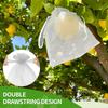 50/100Pcs Fruit Protection Netting Bags with Drawstring Reusable Grape Grow Bags Strawberry Cover Mesh Bags for Pest Control