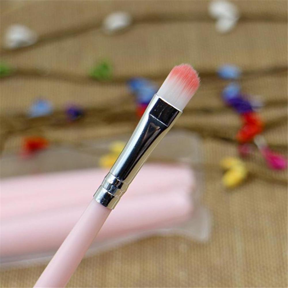 5 teile/satz Lidschatten Foundation Rouge Augenbraue Eyeliner Wimpern Lippen Pinsel Make-Up Kosmetische Werkzeuge