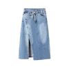 Navicare Women's Thin Denim A-line Skirt