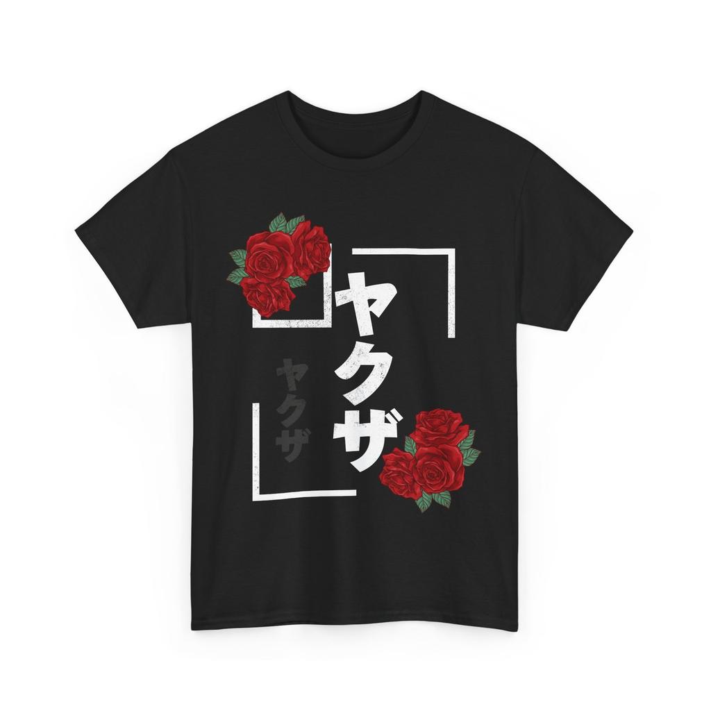 Japanese Art T-Shirt Mens Womens Tees Top, Roses Japanese Culture Lovers Women Men Shirt