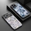 Vintage Floral Pattern Case For iPhone 17 Pro Max Magnetic For Magsafe Matte Cover For iPhone 16 Pro Max 15 14 13 16E Air