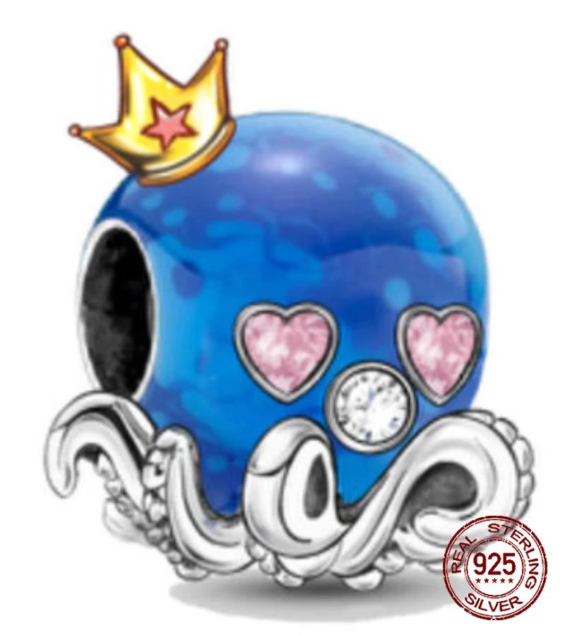 Copper Ocean Theme Turtle Octopus Seashells Charms Beads Fit Pandora Original Bracelets Diy Jewelry Making Women