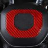 Steering Wheel Center Cover Trim Decor Ring for Dodge Ram 2018+ Red Carbon Fiber