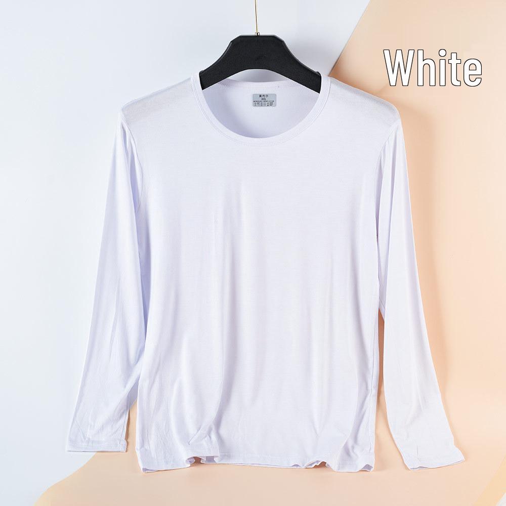 Men's Modal Cotton Long Sleeve Thermal Underwear Set - Lightweight Round Neck Base Layer for Autumn & Winter
