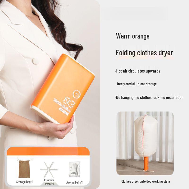 

Portable Folding Clothes Dryer for Home, Dorm, Travel, and Business - Disinfects and Sterilizes Underwear and Panties.