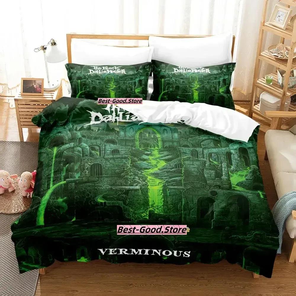 

The Black Dahlia Murder Bedding Set Single Twin Full Queen King Size Bed Set Adult Kid Bedroom Duvetcover Sets parure de lit Bed EU Single(135*200cm)3pcs