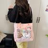 Large Capacity Clutter Bag Transparent Nylon Shoulder Bag Women's Tote Bag