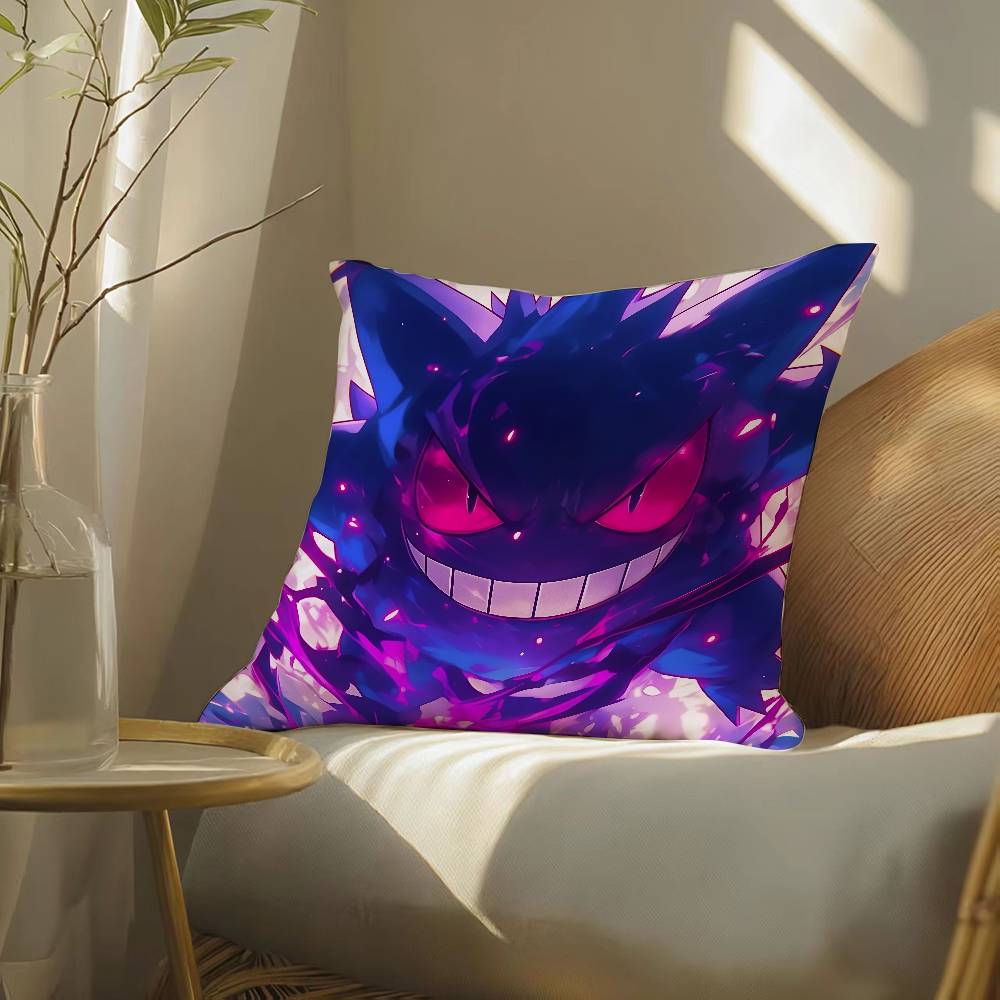 Pokemon Battle Frontier Anime Plush Pillow Cover Soft Short Plush Cushion Cover For Sofa Bedroom Home Decor Gift
