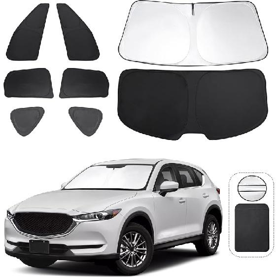 TINGLU Sun Shade For Tesla Model X Tesla X 2016-2024 2025 Accessories Windshield Sun Shade Window Shade UV Rays Protection Sun Visor Cover With