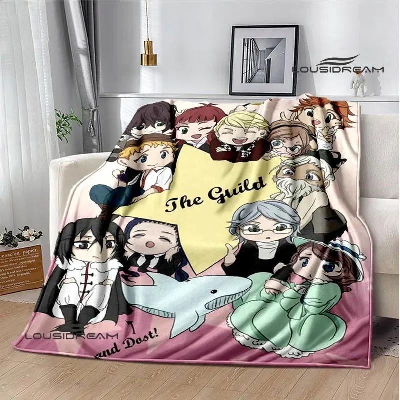 Cartoon Bungou Stray Dogs bedruckte Decken Picknickdecke Warme Flanelldecken Hausbettbezüge Decken für Betten Geburtstagsgeschenk