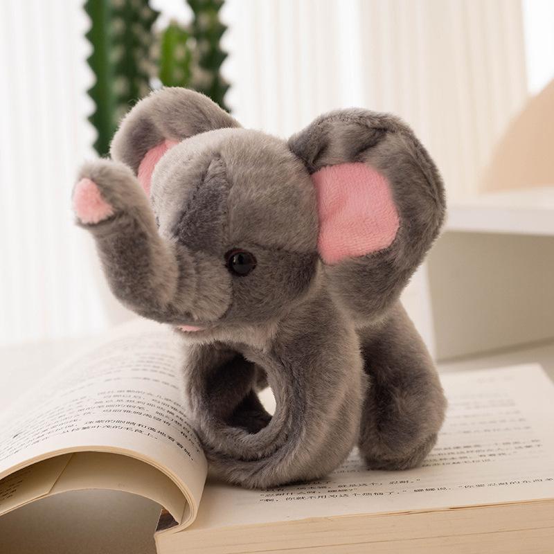 Roztomilé zvíře tygr panda zapínací náramek plyšová hračka zajíček panenka čelenka taška na změnu hadrová panenka