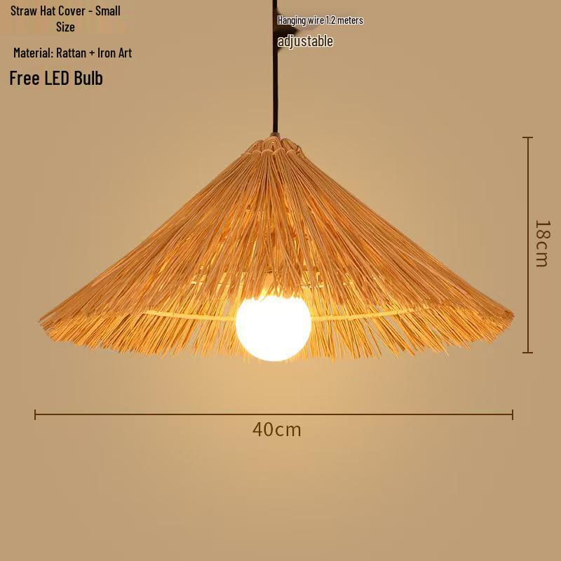 Bamboo Weaving Pendant Lamp - Zen Tea Room & Restaurant Lighting, New Chinese Style Rattan Lantern