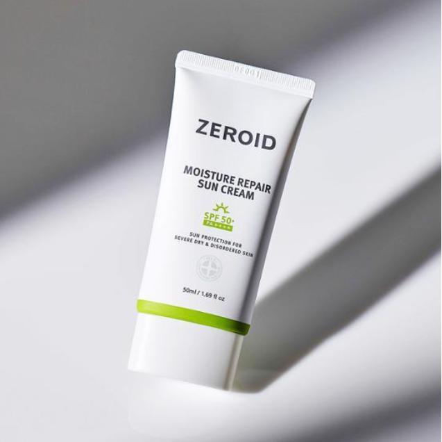 ZEROID Moisture Repair Sun Cream 50ml – Hydrating Mineral & Chemical Sunscreen for Sensitive Skin