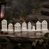 Detailed Gravestone Models for Crafts 10Pcs Mini Tombstone, 3D Printed Unpainted Model Kit, Micro Cemetery Diorama Crafting Supplies Accessories,