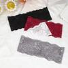Wide Lace Floral Headbands Korean Mesh Elastic Hair Bands Hollow-Out Lightweight Headwrap  Headwear