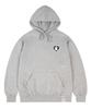 [Unisex] Bear Heart Embroidered Hoodie_Gray