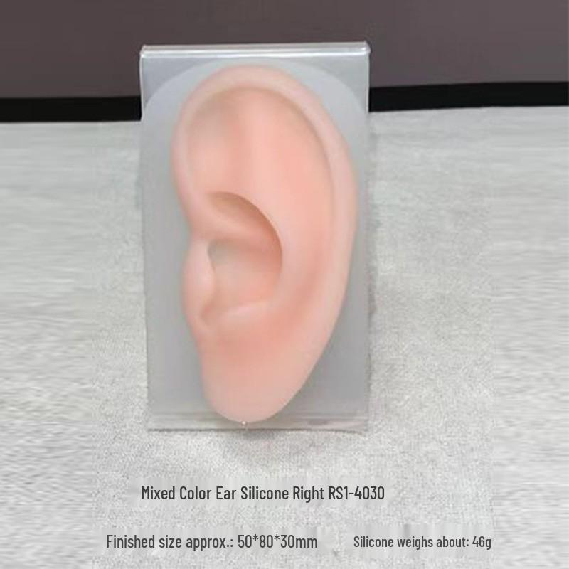 Silicone Ear Model for Piercing Jewelry Display