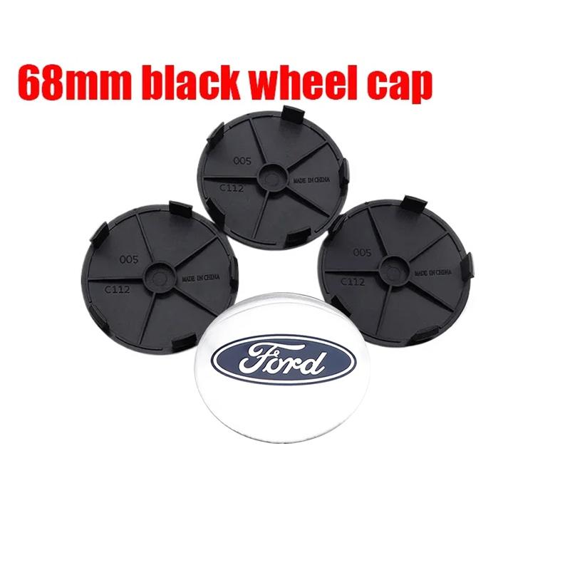 4pcs 3D 56mm 60mm 65mm 68mm Ford logo car emblem Wheel Center Hub Cap auto Rim refit dust-proof badge covers sticker accessories