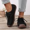 New Women's Casual Loafers Soft Sole Comfortable Lace Up Moccasins Walking Daily Shoes for Women