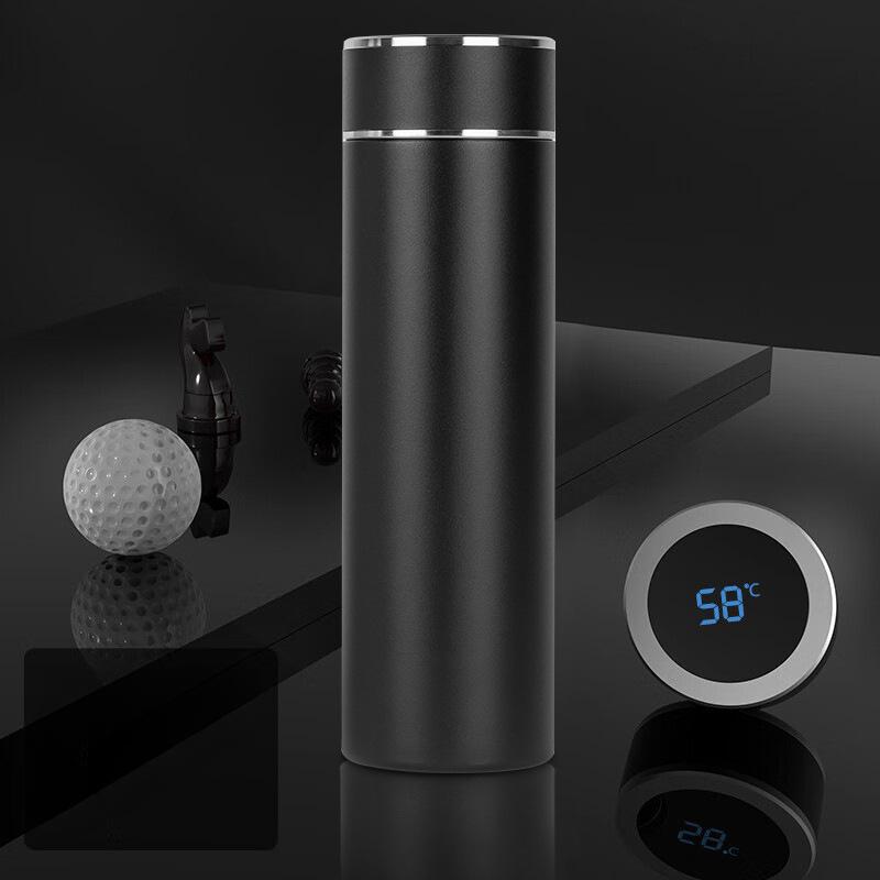 Ren Titan Liner Vattenkopp Herr och Dam Affärs Dubbellager Gåva Förpackad i Gåvobox Intelligent Temperaturmätande Vakuumkopp