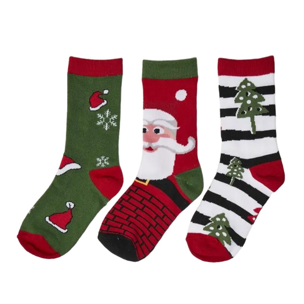Urban Classics Unisex Adult Santa Claus Christmas Socks (Pack of 4)