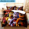 3PCS Five Nights At bears Horror 3pcs Bedding,Including 3PCS Duvet Cover And 2pcs Pillowcases Perfect for Christmas,Ideal for Bedroom, Dormitory