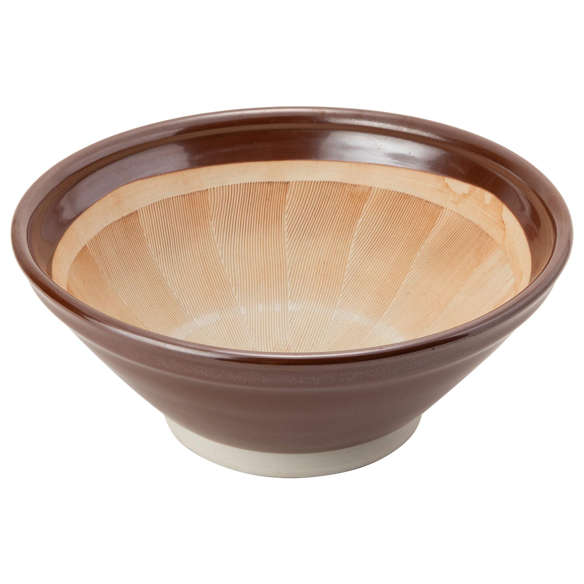 

TAMAKI Mortar and Diameter x Height Made in Porridge, Brown, 27.5cm 11.5cm, 3300ml, Japan, Non-Slip, T-645901