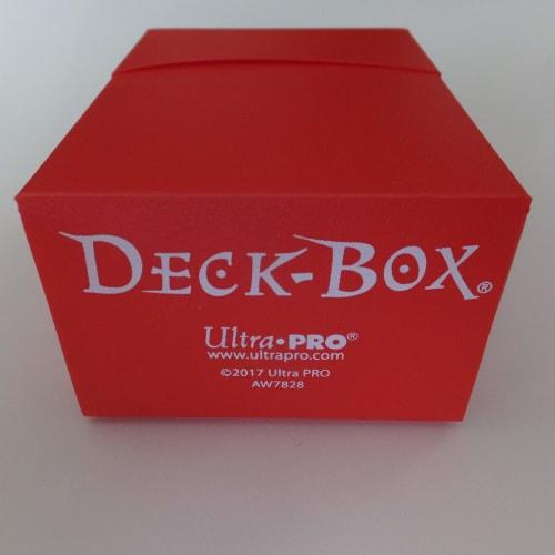 Ultra Pro Vertical Deck Box, Standard Size, Red