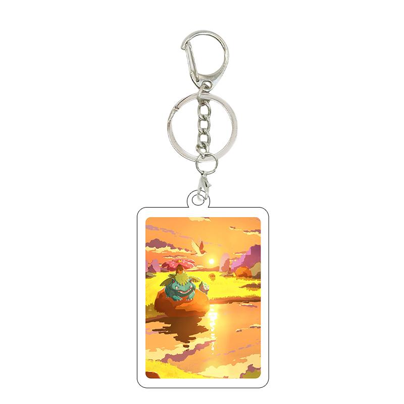 1pc Anime Charizard Mewtwo Gardevoir Cartoon Cool Game Characters Self Made Acrylic Keychain 5cm Pendant Decor Gifts Wholesale